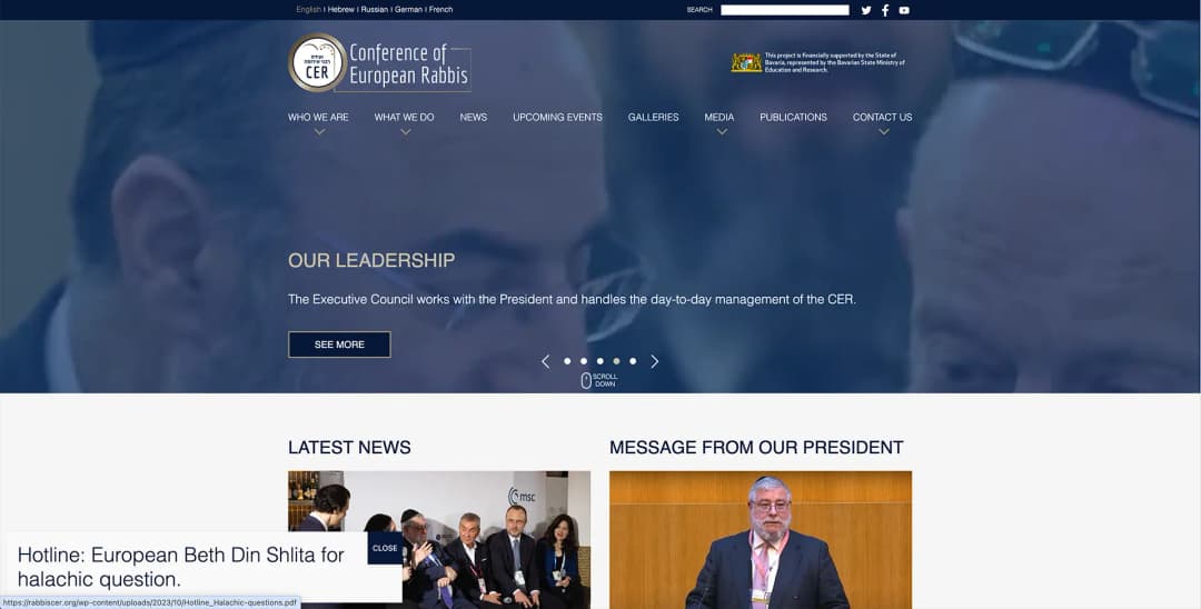 Conference of European Rabbis case study preview